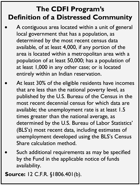 A visual representation of distressed communities