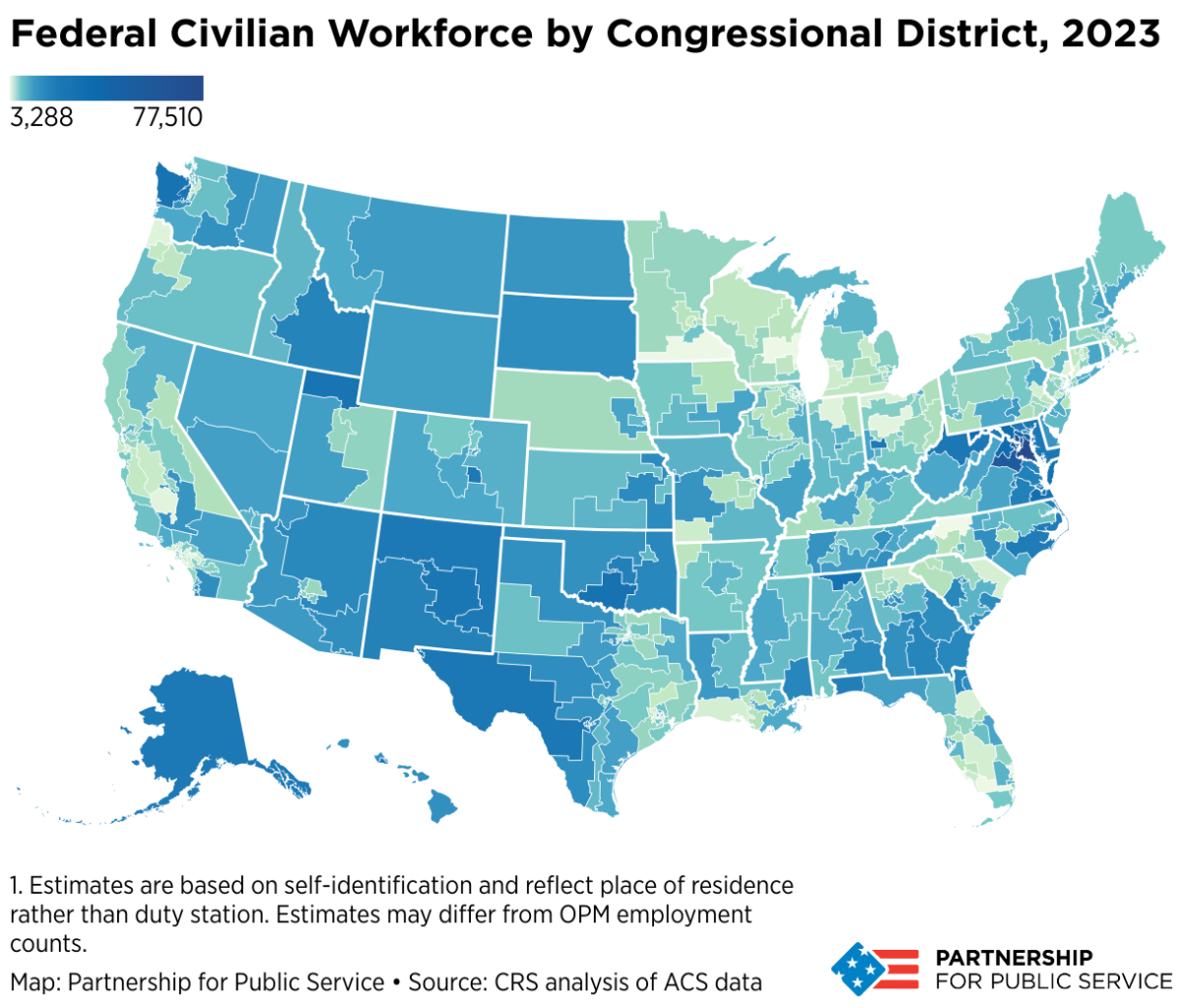 Federal Civilian Workforce by Congressional District_2023