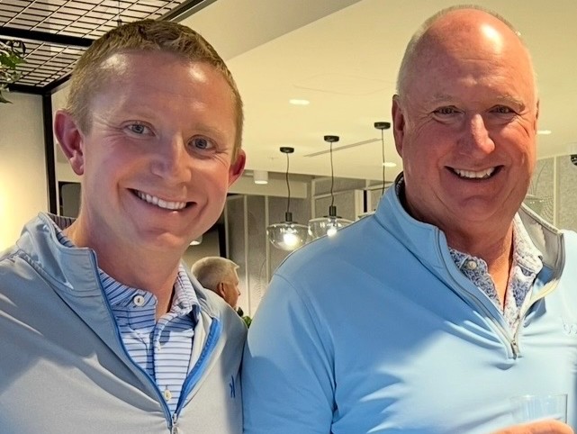 From left: Dave Valentine, chief lending and strategy officer at Illinois-based Consumers Credit Union, and his dad, Mike Valentine, CEO of BCU.